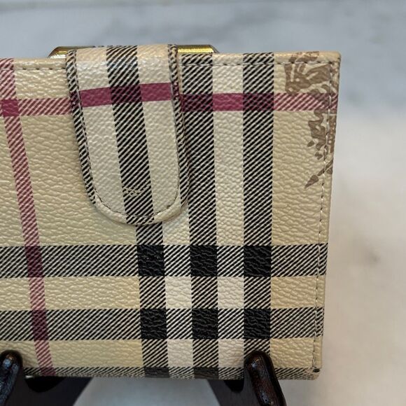Burberry Vintage Haymarket Check Knight Insignia Bifold Wallet - HTF - Picture 6 of 16